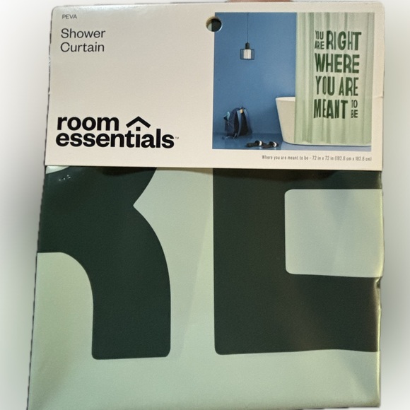 Shower Curtain Target Room Essentials You Are Right Where You Are Meant to be - Picture 5 of 5